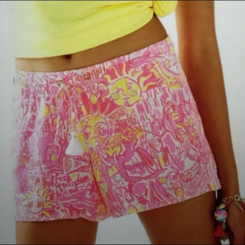 Lilly Pulitzer Beach Shorts-More Kinis In The Keys